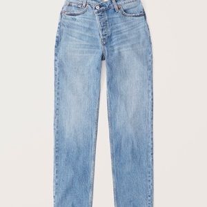 Abercrombie Curve Love High Rise Dad Jeans NWT